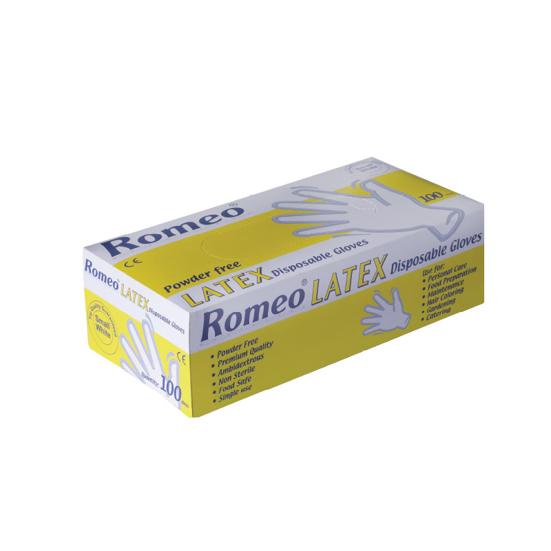 Romeo Latex Powder Free Disposable Gloves